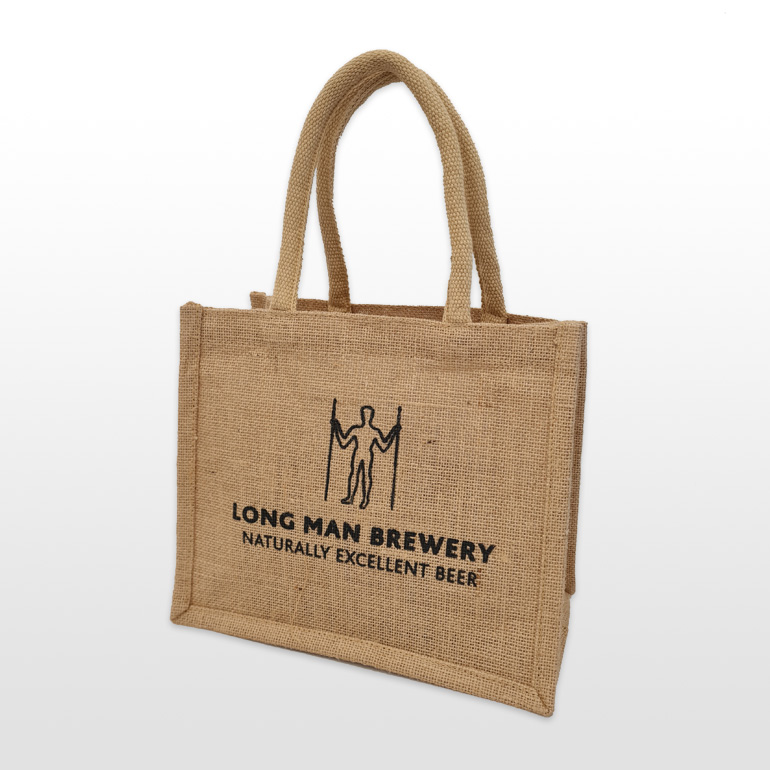 Long Man Jute 6 Bottle Carrier