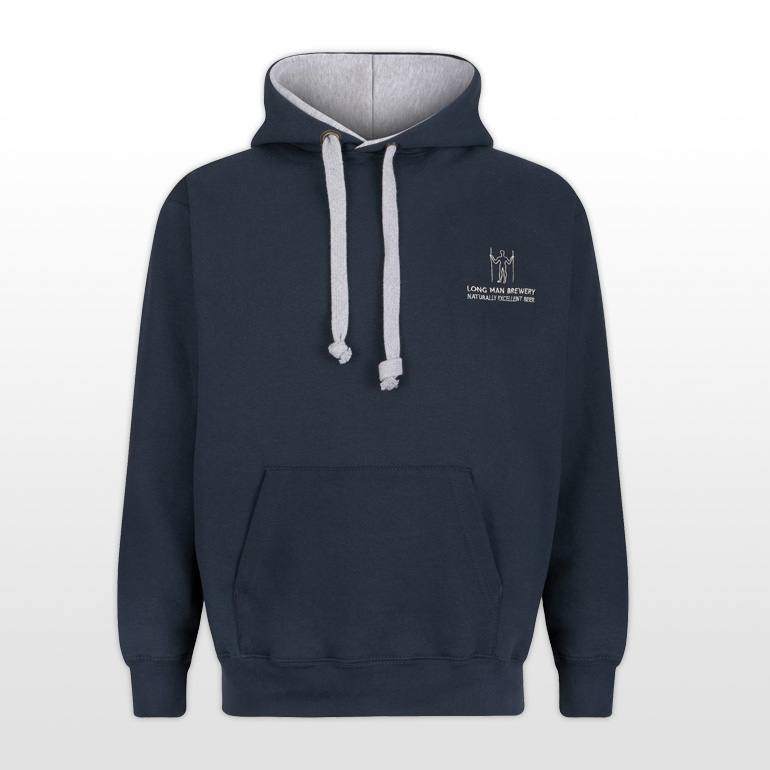 Long Man Hoody Blue - Front