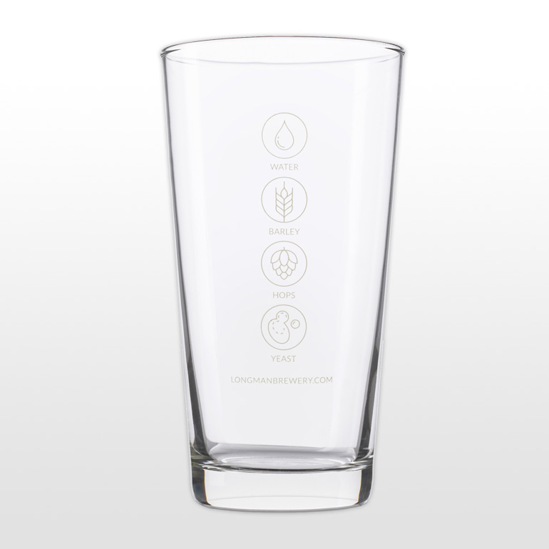 Long Man Pint Glass