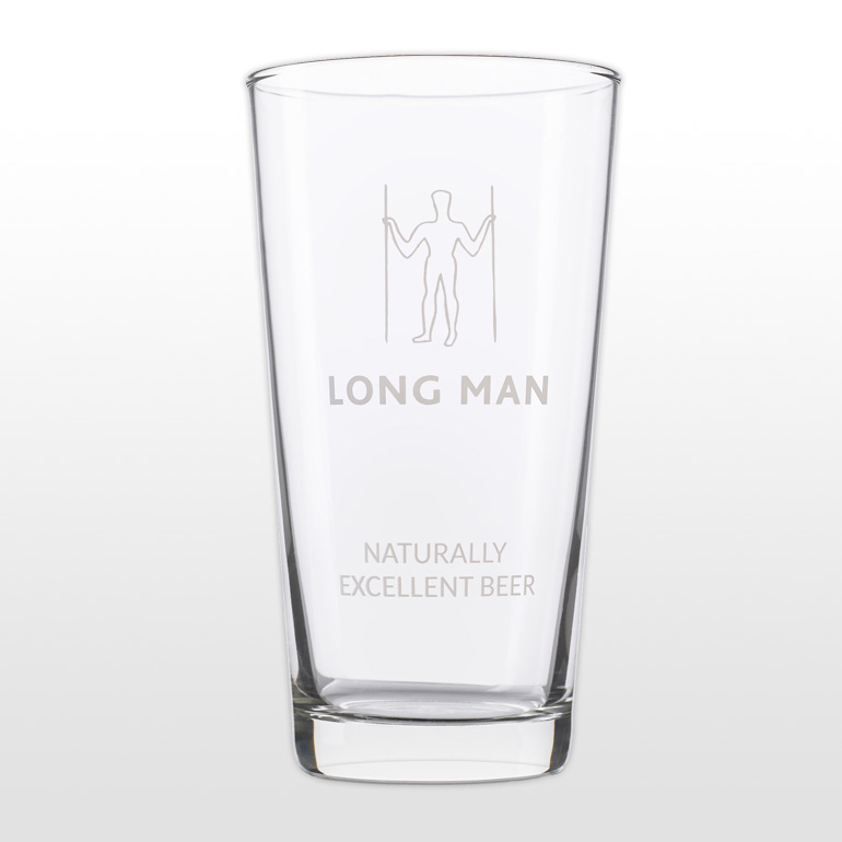 Long Man Pint Glass