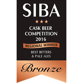 SIBA – Regional Cask Winner - Best Bitters & Pale Ales - Bronze - 2017